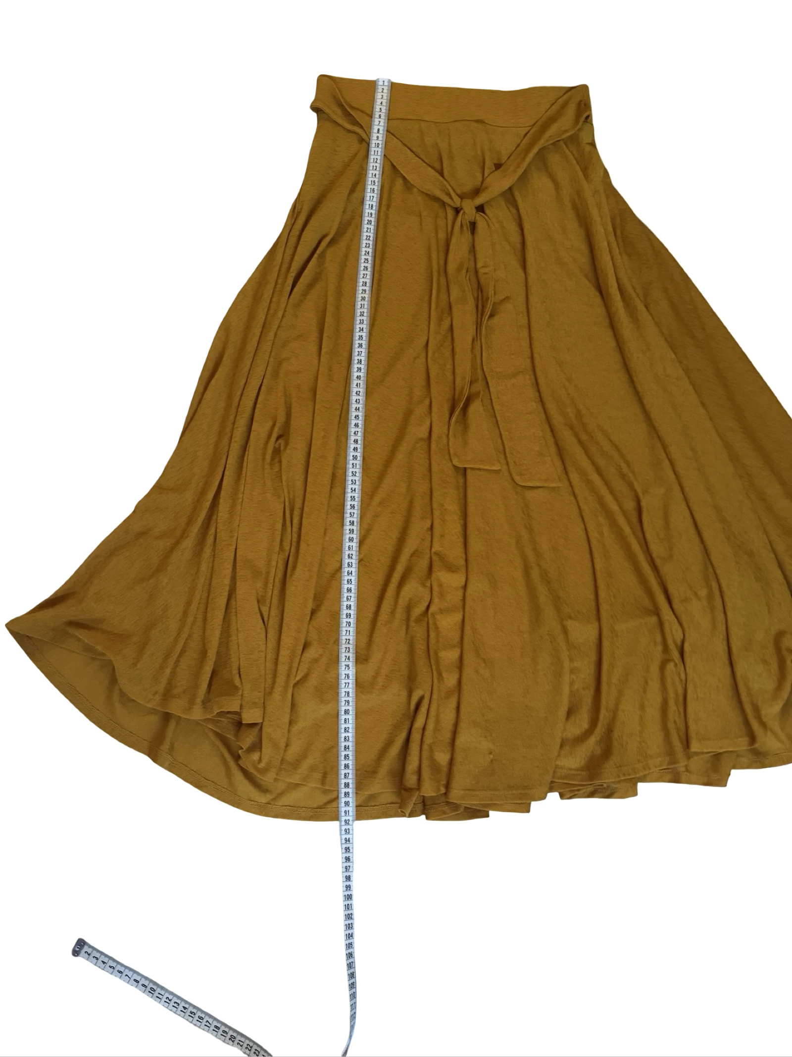 Esprit maxi skirt ocher yellow with stitch detail size M – photo 6